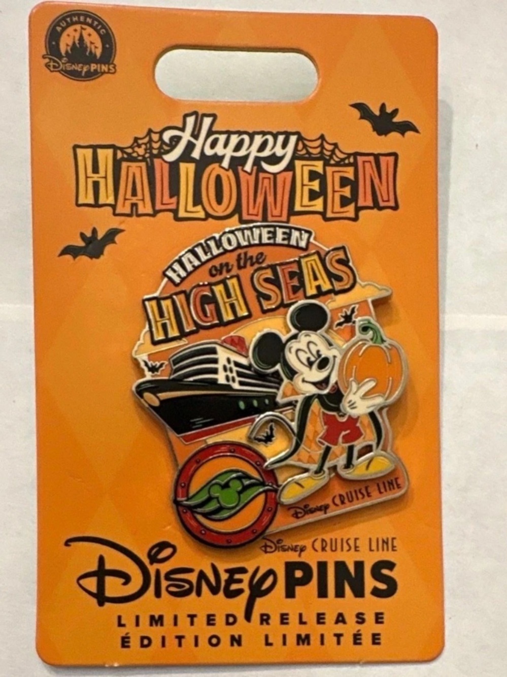 Disney Cruise Line Halloween on the High Seas Mickey Mouse Limited Release Pin